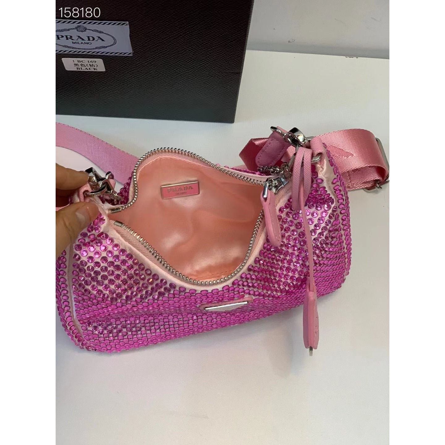 PR DIAMANTÉ SLING TRAP BAG