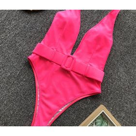 V Neck Full Piece with Belt