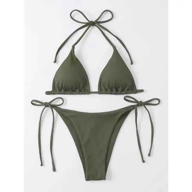 Olive Green Bikini 310