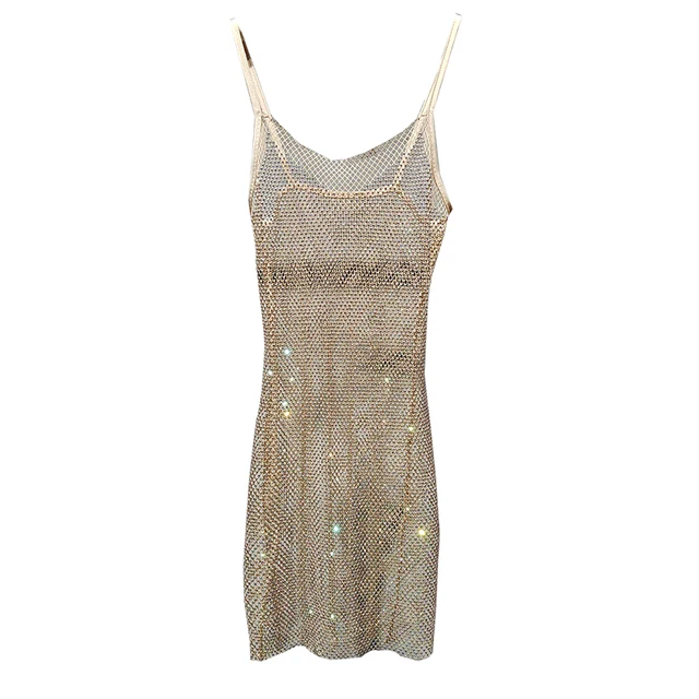 Mini Diamanté Dress