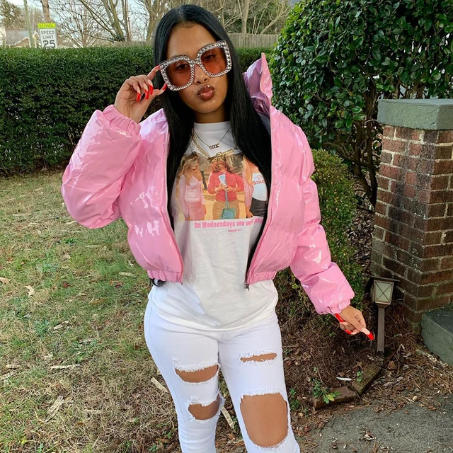 BUBBLE CROP PUFFER JACKET