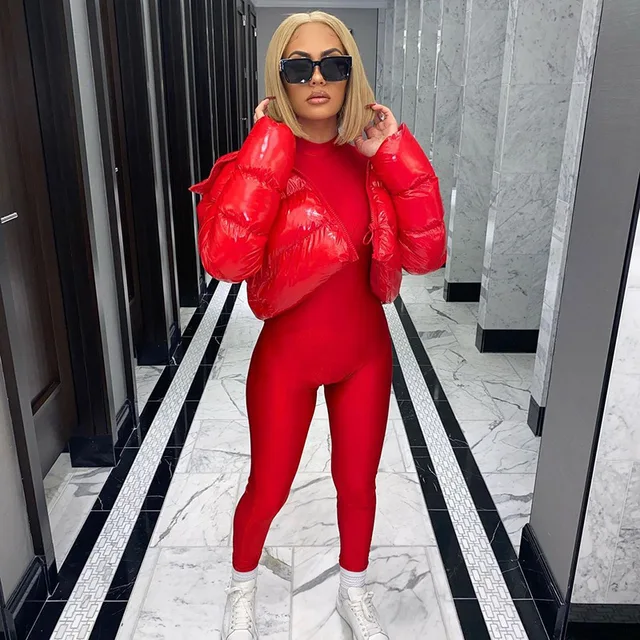 BUBBLE CROP PUFFER JACKET