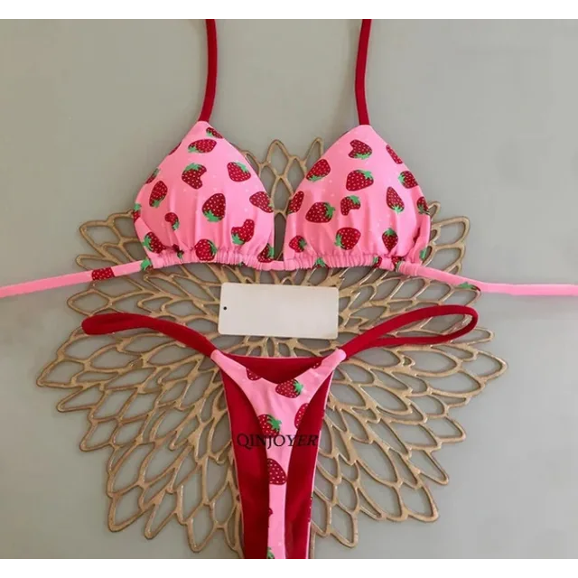 2024 New Patterned Brazilian Padded  bikini