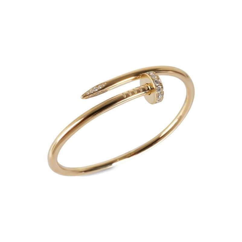 C gold diamond bracelet