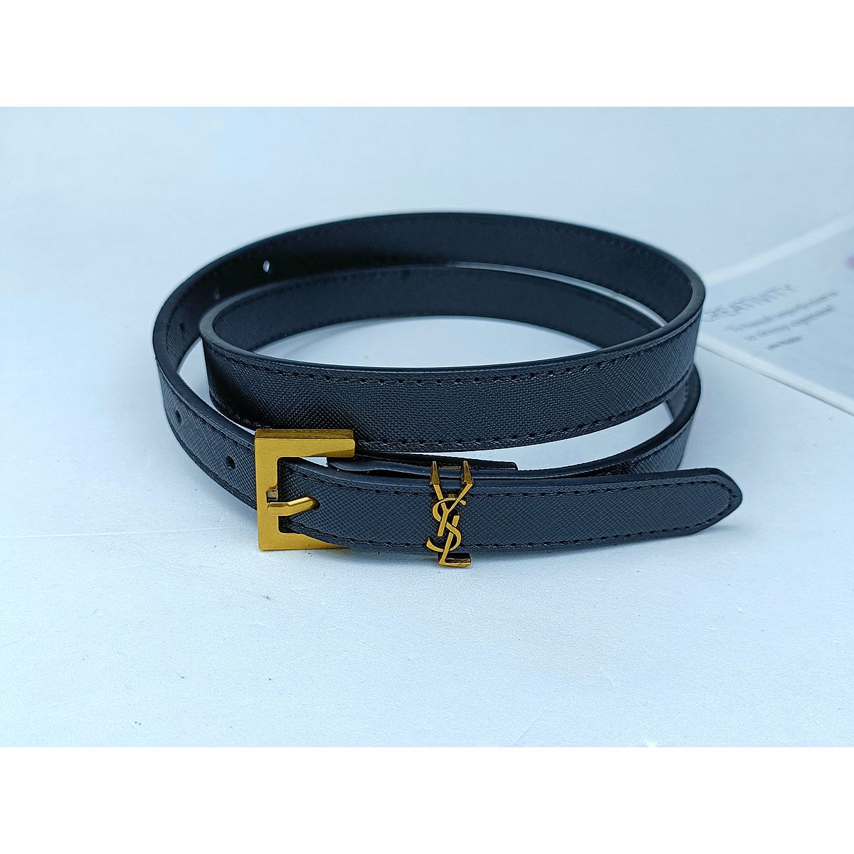 YSL ladies belt thin
