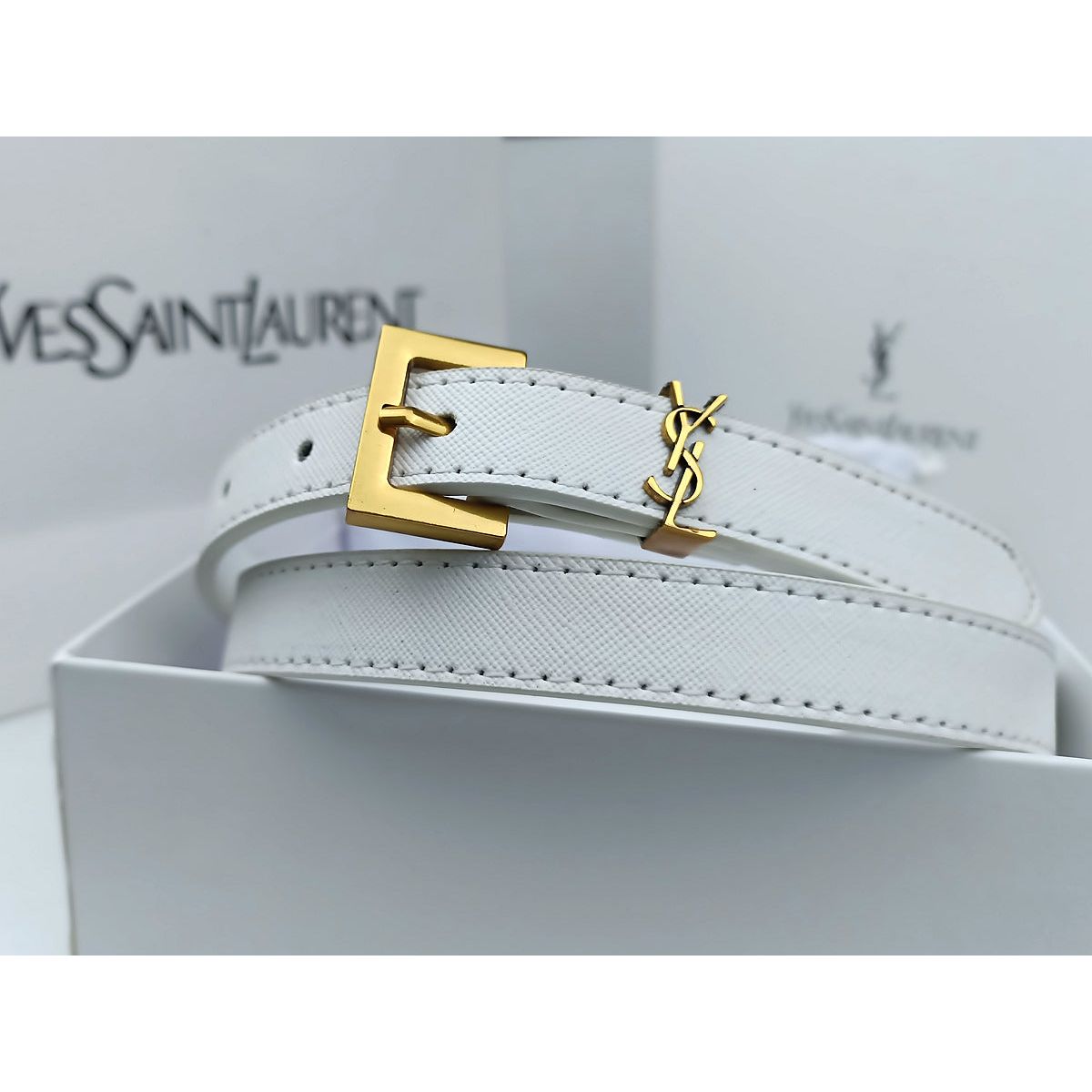 YSL ladies belt thin