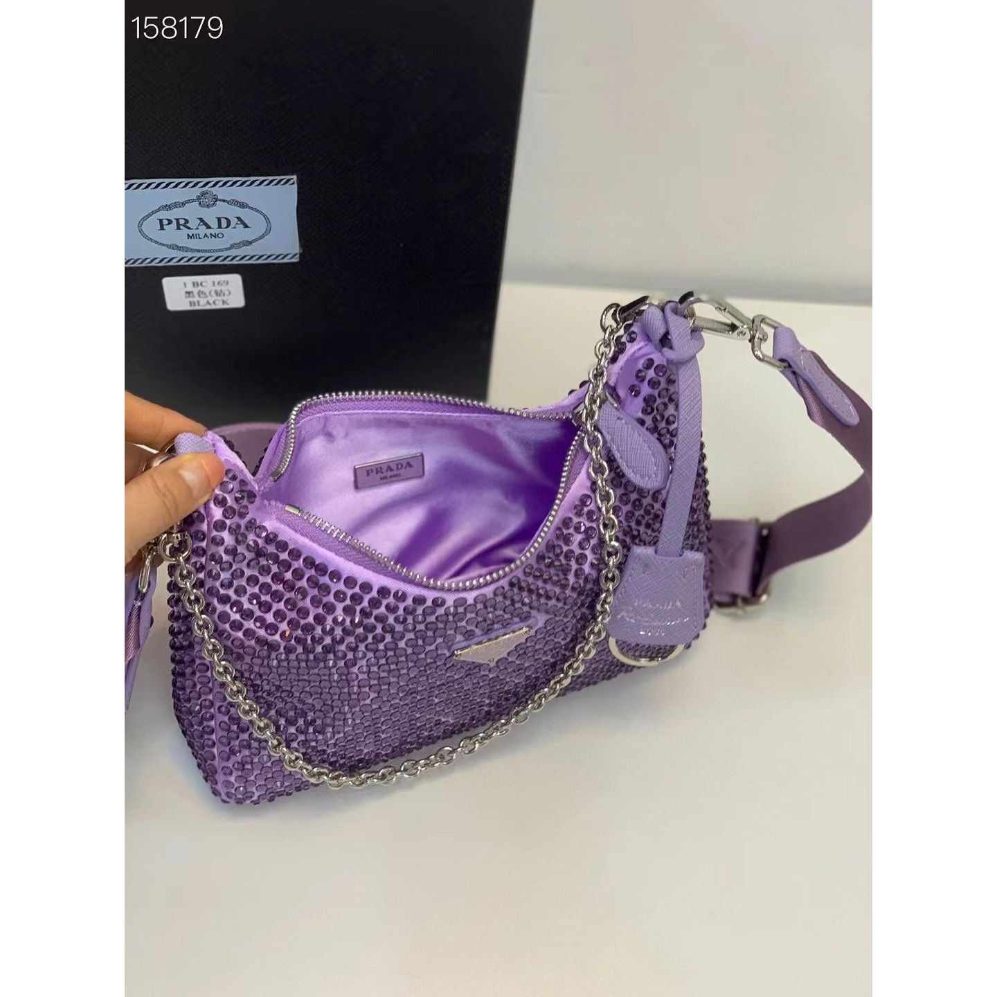 PR DIAMANTÉ SLING TRAP BAG
