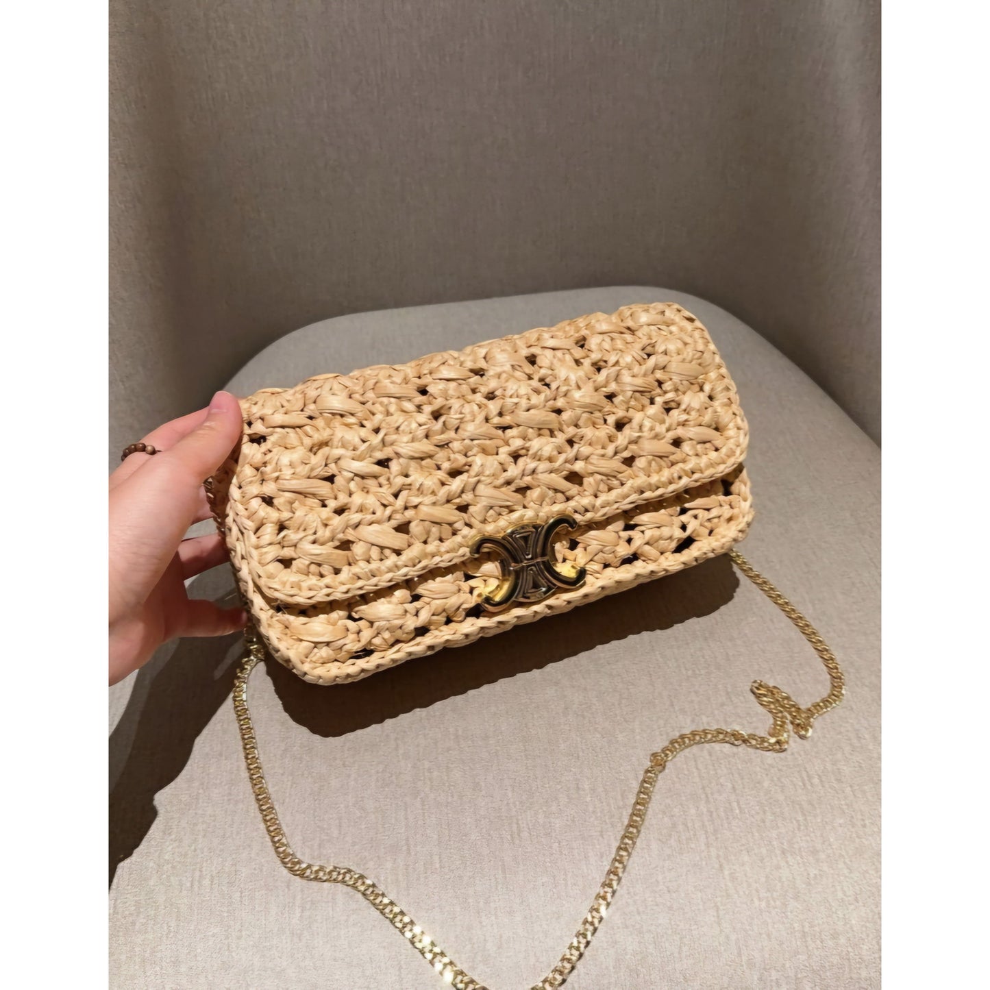 CEL Raffia bag small sling