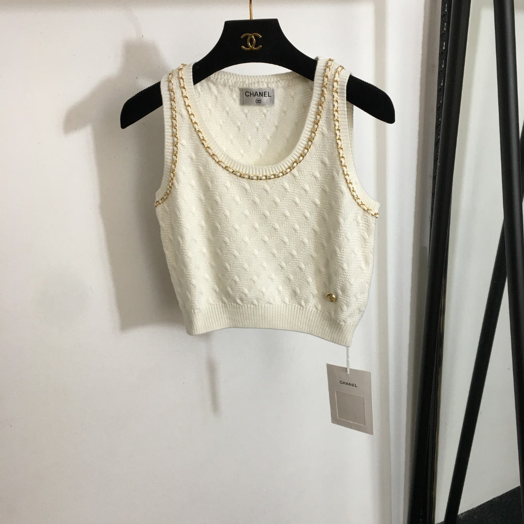 CH Crop Knitted Top