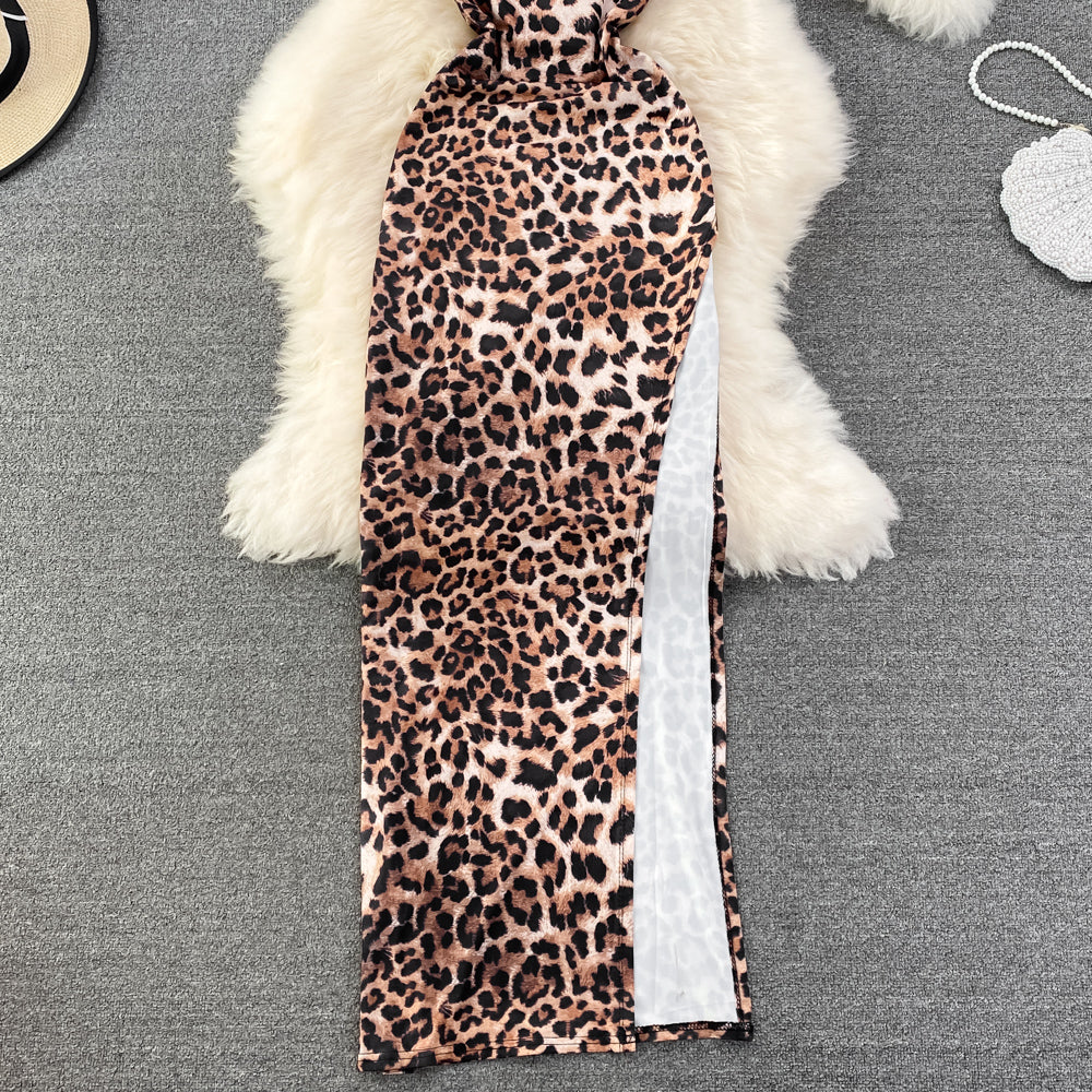 Chain-Me-Up Leopard Dress