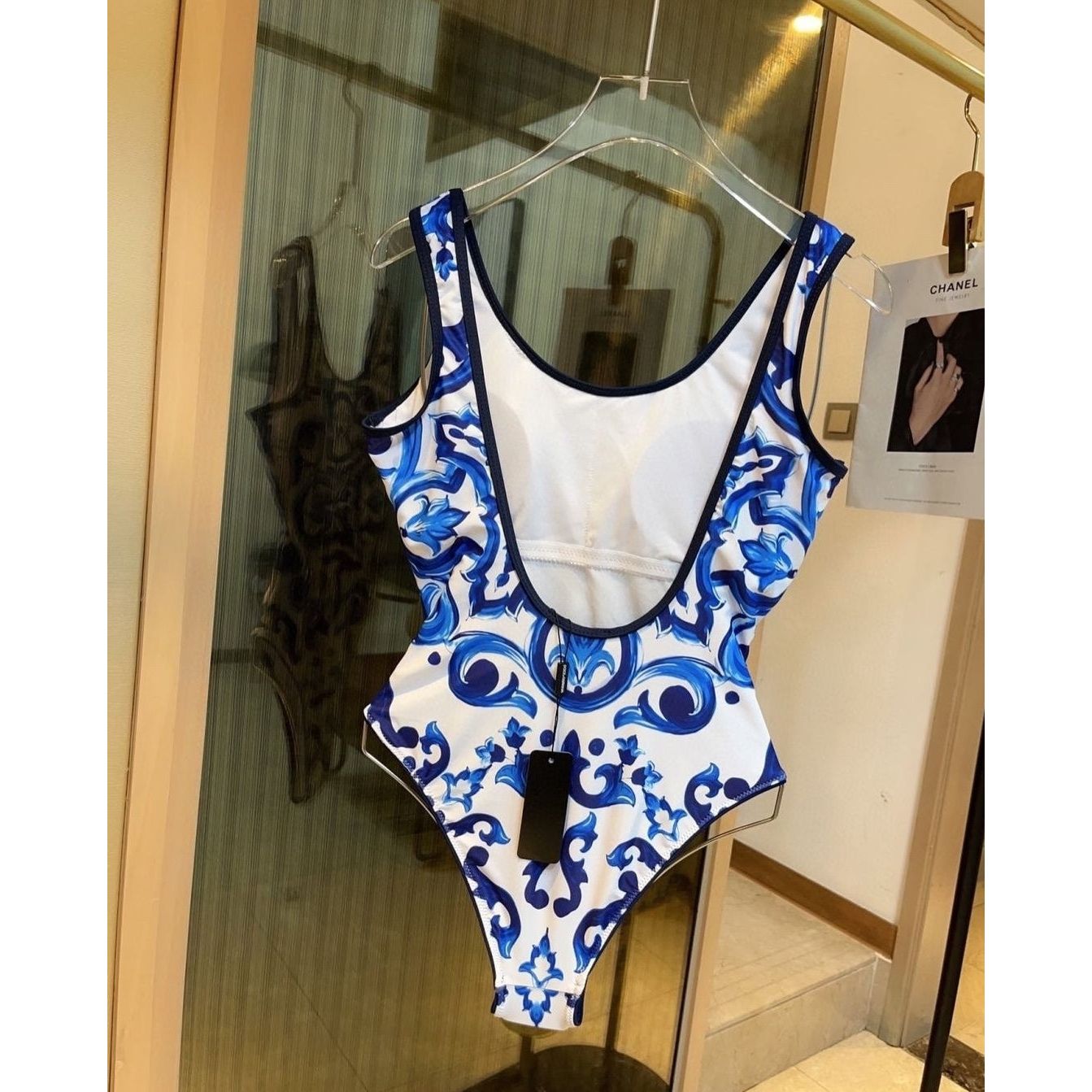 DG Blue or Pink Print Swimsuit