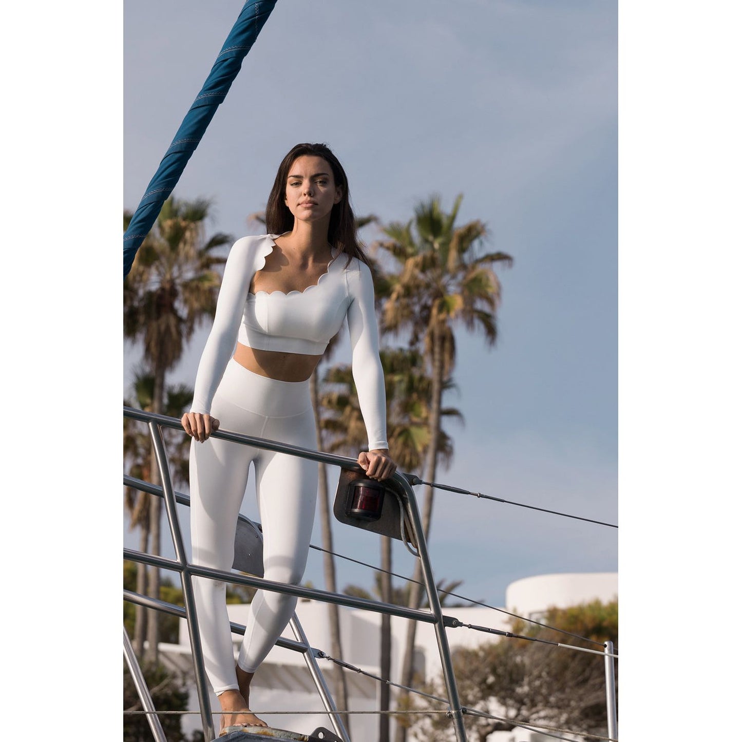 Scalloped Long Wrap Sleeve Set