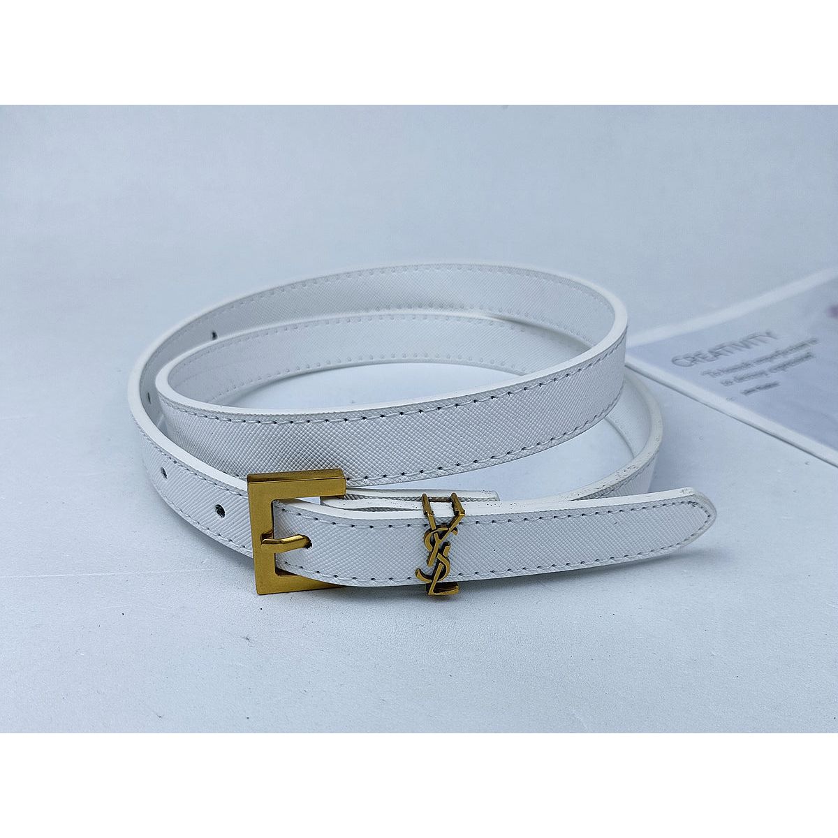 YSL ladies belt thin