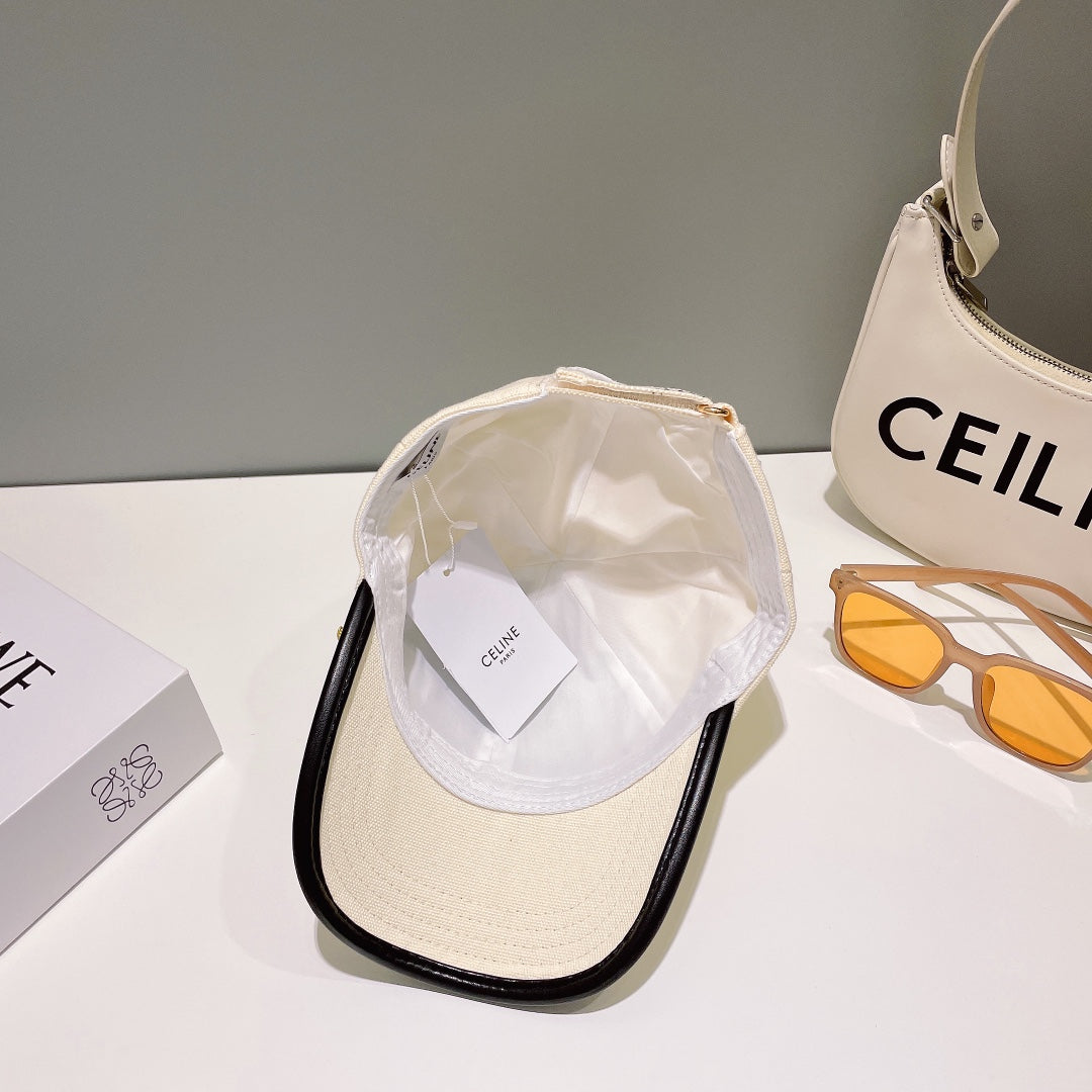 C Cap in Black and brown