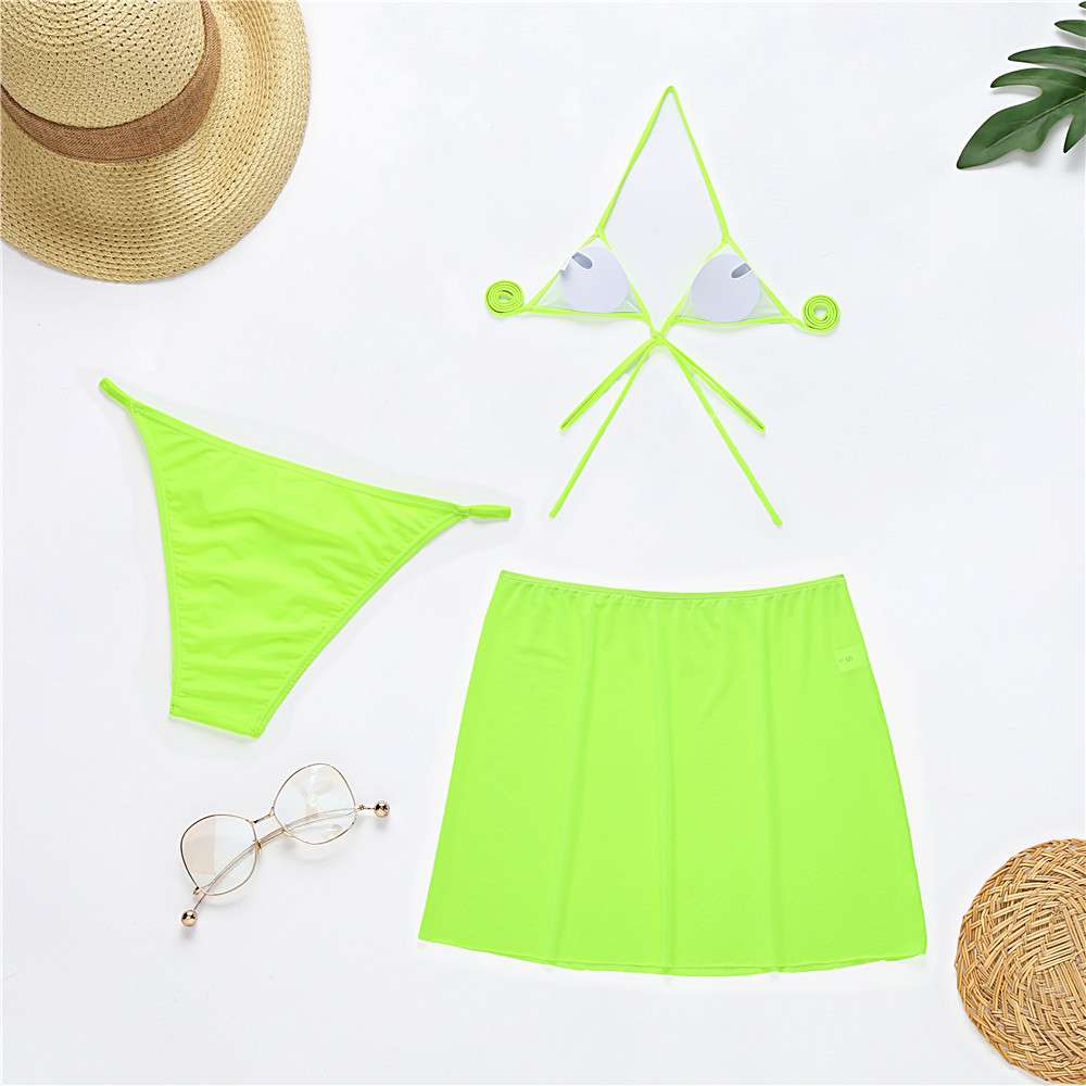Lime 3 pc Bikini