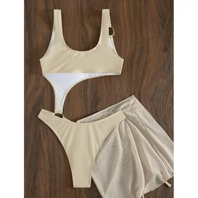 Ivory Ring Full Piece & Mesh Skirt