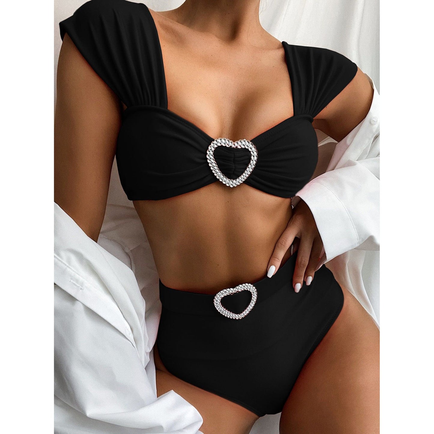 Silver Heart Bikini