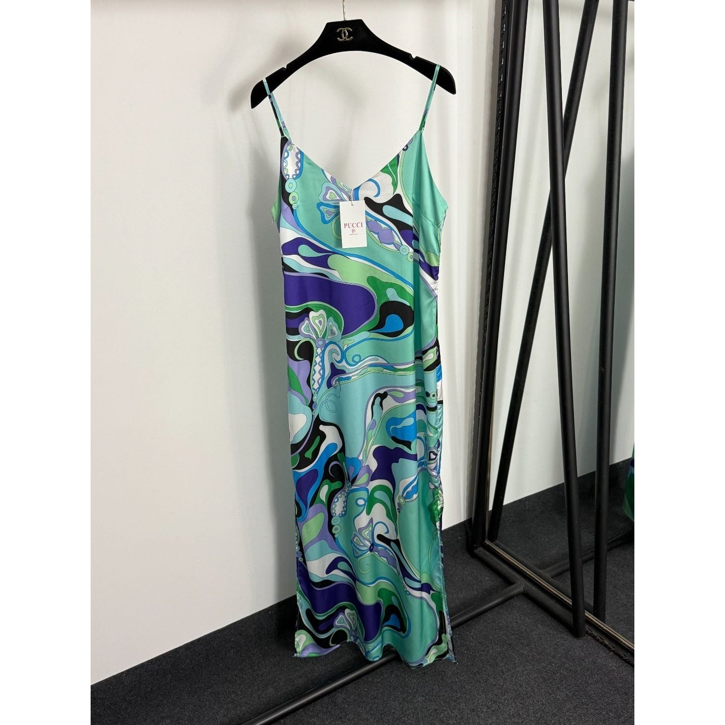 Pucci silk dress with slit