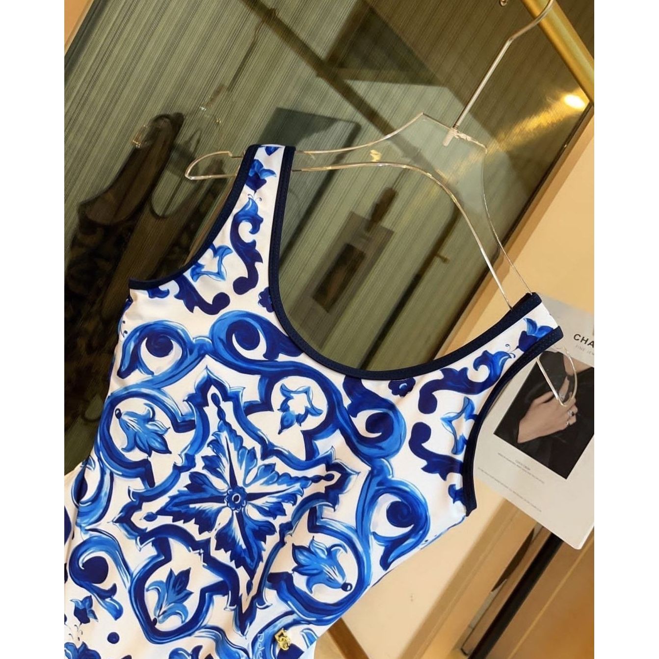 DG Blue or Pink Print Swimsuit
