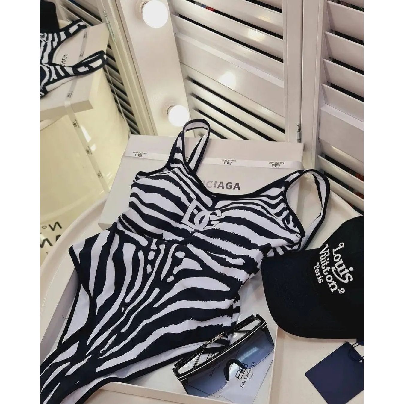 DG Zebra full piece swimsuit