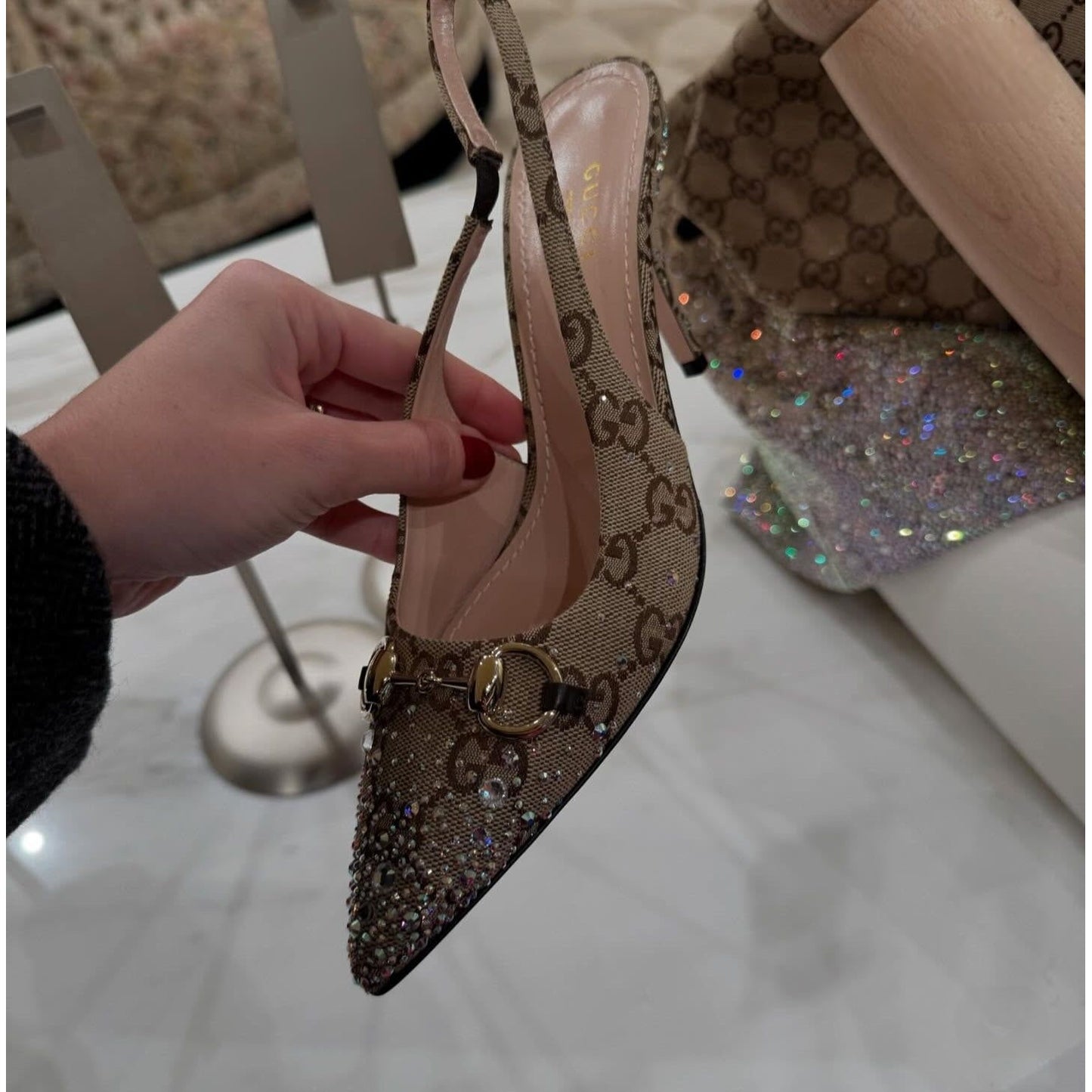 GG sparkle heel 2025