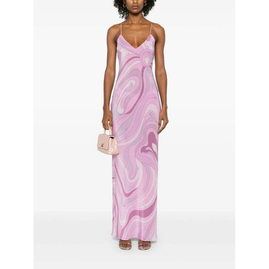 Pucci silk dress with slit