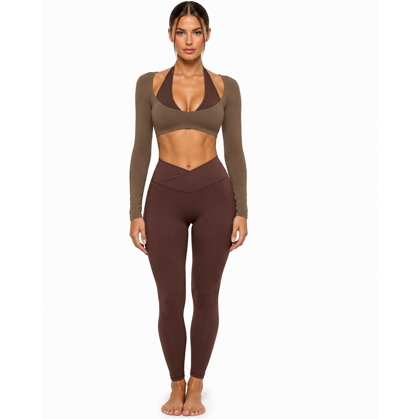 Colour Block Long Sleeve Set