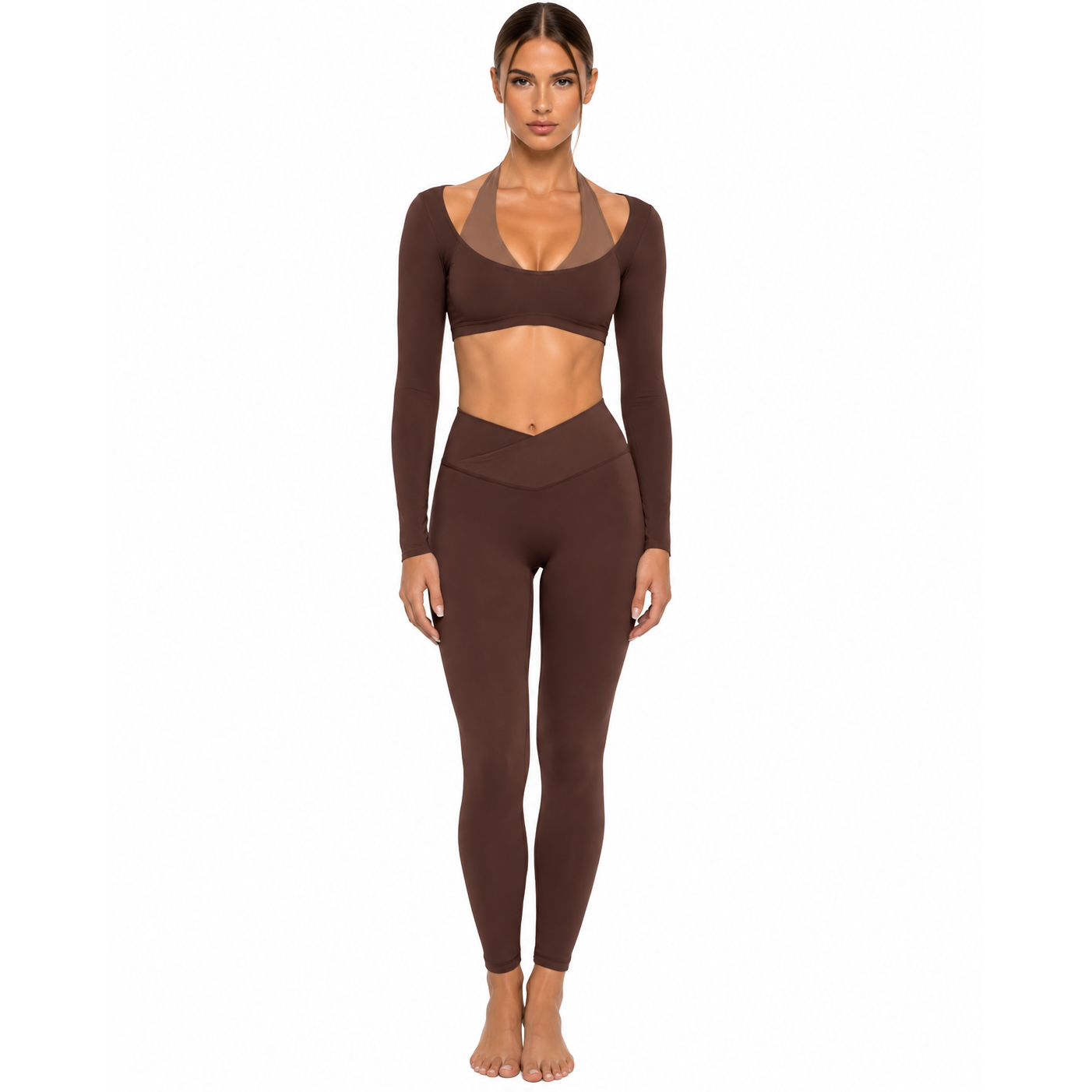 Colour Block Long Sleeve Set