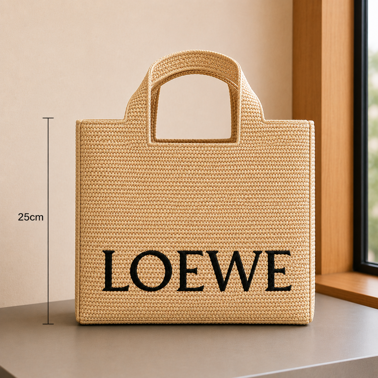 LWE Raffia beach bag