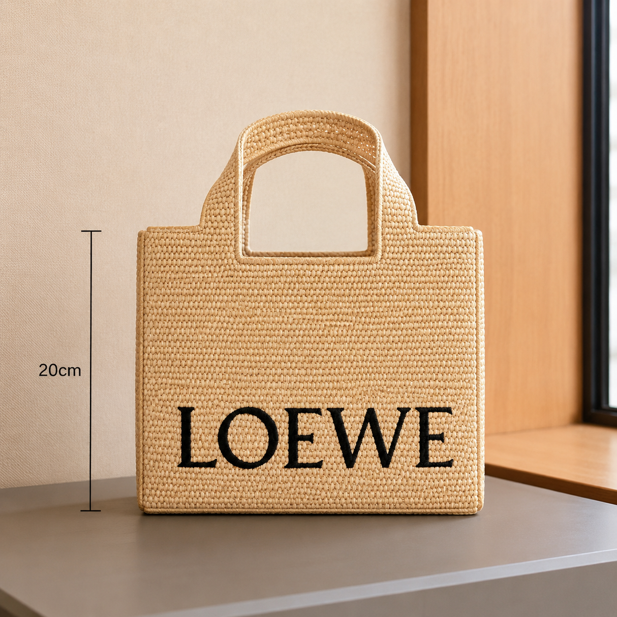 LWE Raffia beach bag