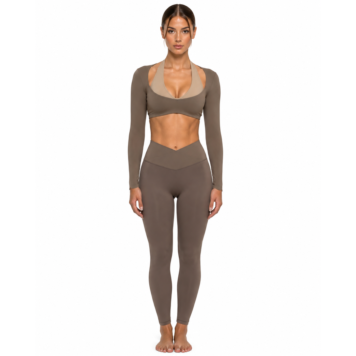 Colour Block Long Sleeve Set